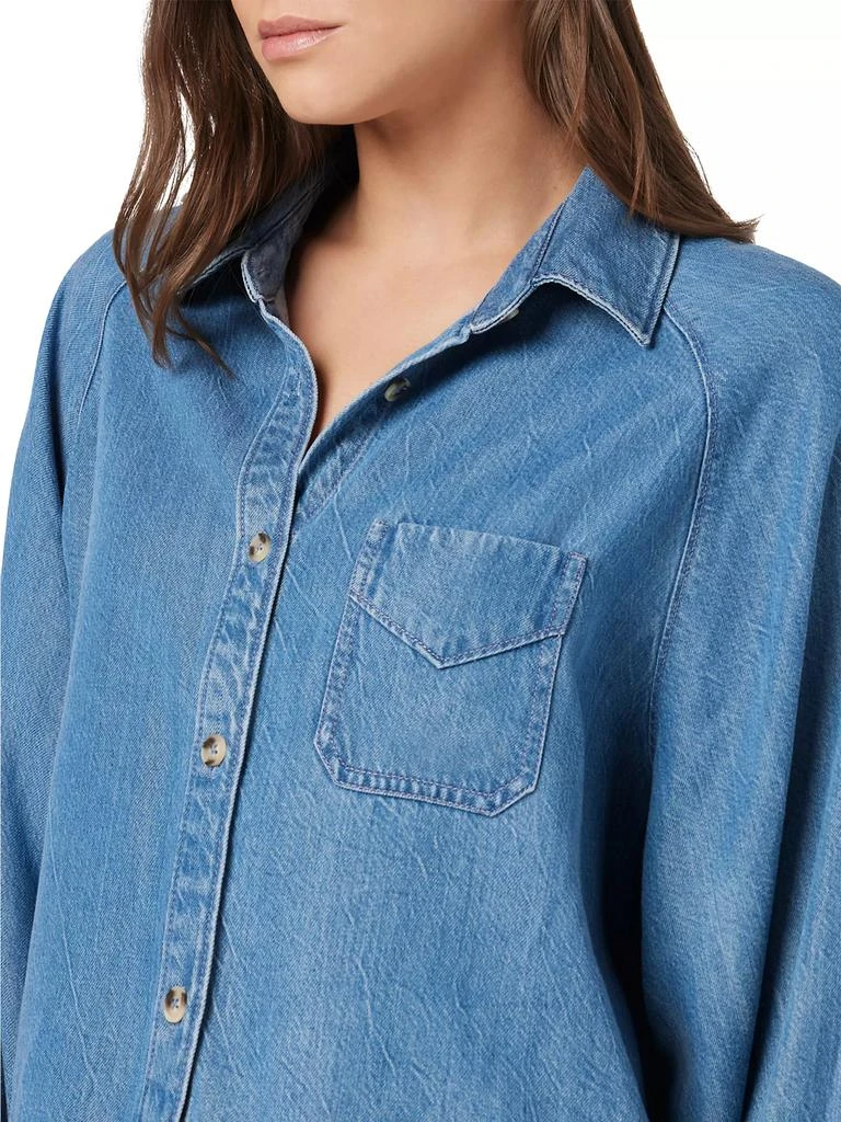Hudson Chambray Cropped Shirt 7
