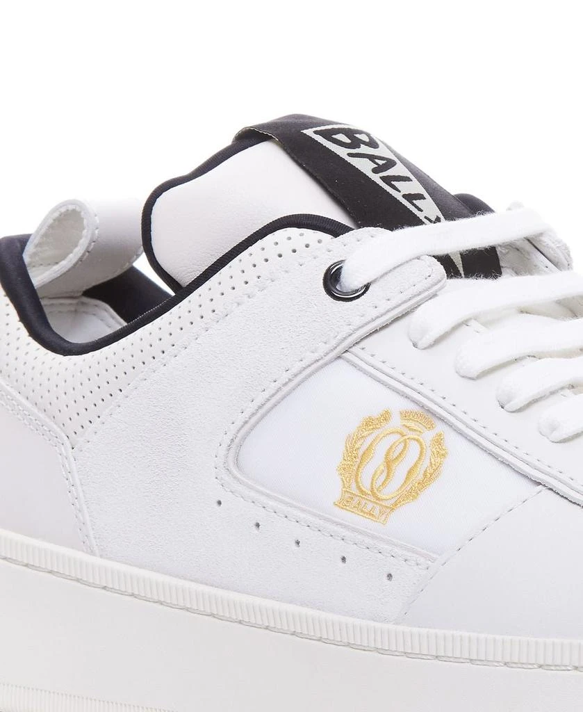 Bally Bally White And Black Leather Raise Sneakers 3