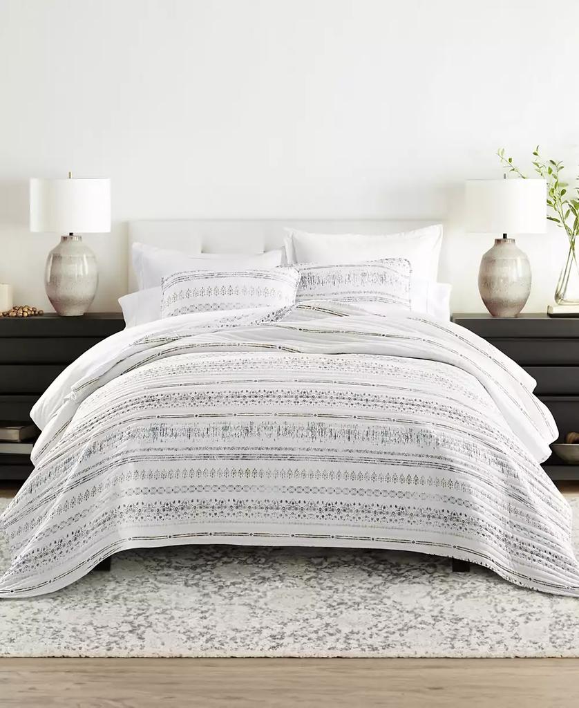 IENJOY HOME Relic Stripe Reversible 2-Pc. Quilt Set
