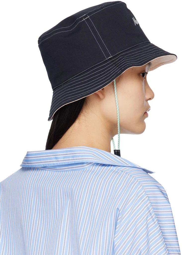 Shop Navy Hotel Olympia Edition Bucket Hat on Sale at  display picture 2