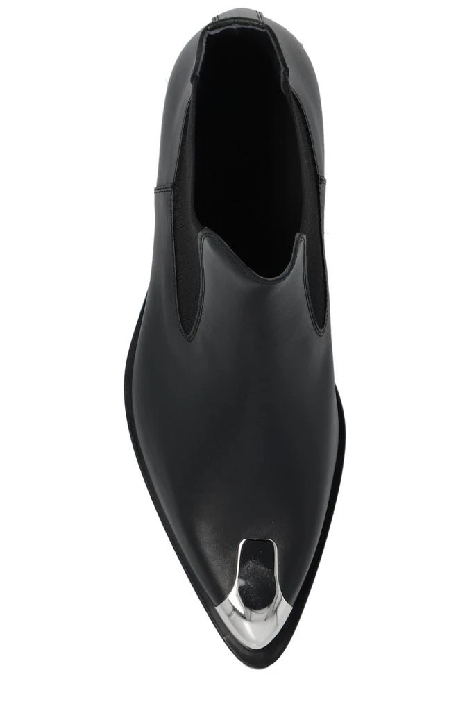 Alexander McQueen Alexander McQueen Punk Pointed-Toe Chelsea Ankle Boots 4