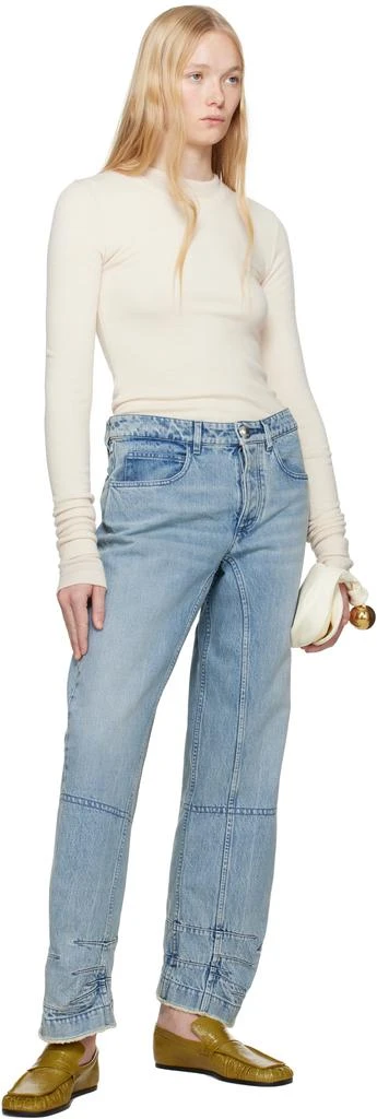 Jil Sander Blue Darted Jeans 4