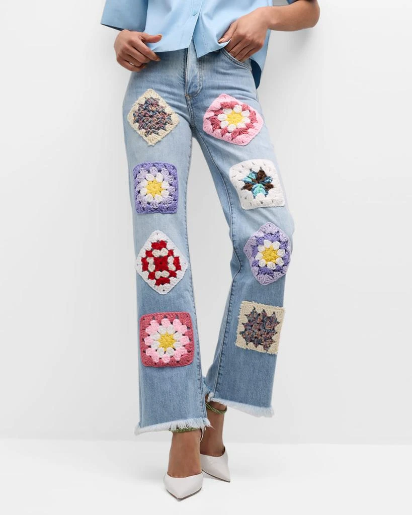 Cout De La Liberte Carrie Crochet Patch Jeans 6