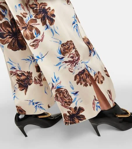 Jil Sander Floral high-rise wide-leg pants 5