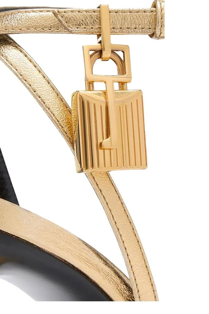 Tom Ford Tom Ford Laminated Padlock Pointy Sandals 5