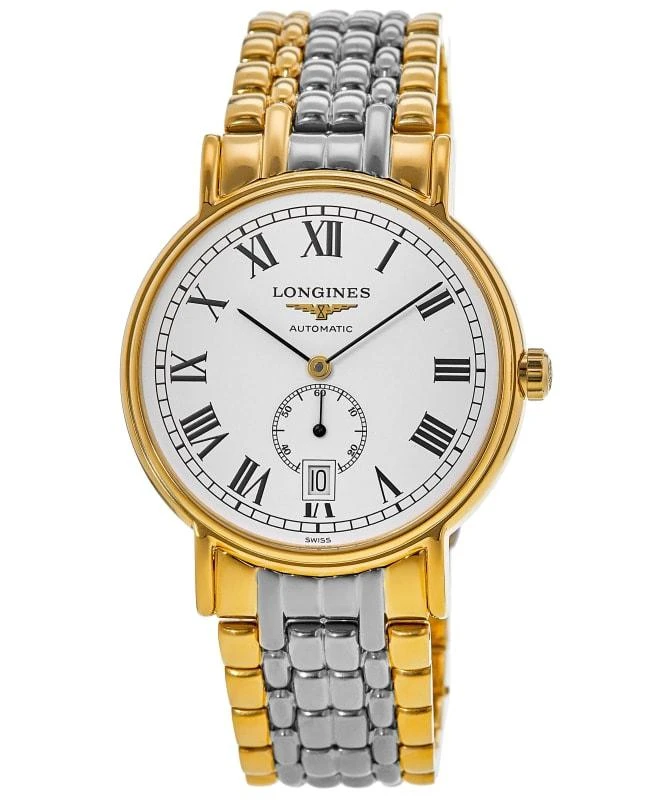 Longines Longines La Grande Classique Presence Automatic White Dial Yellow Gold PVD Steel Men's Watch L4.805.2.11.7 1