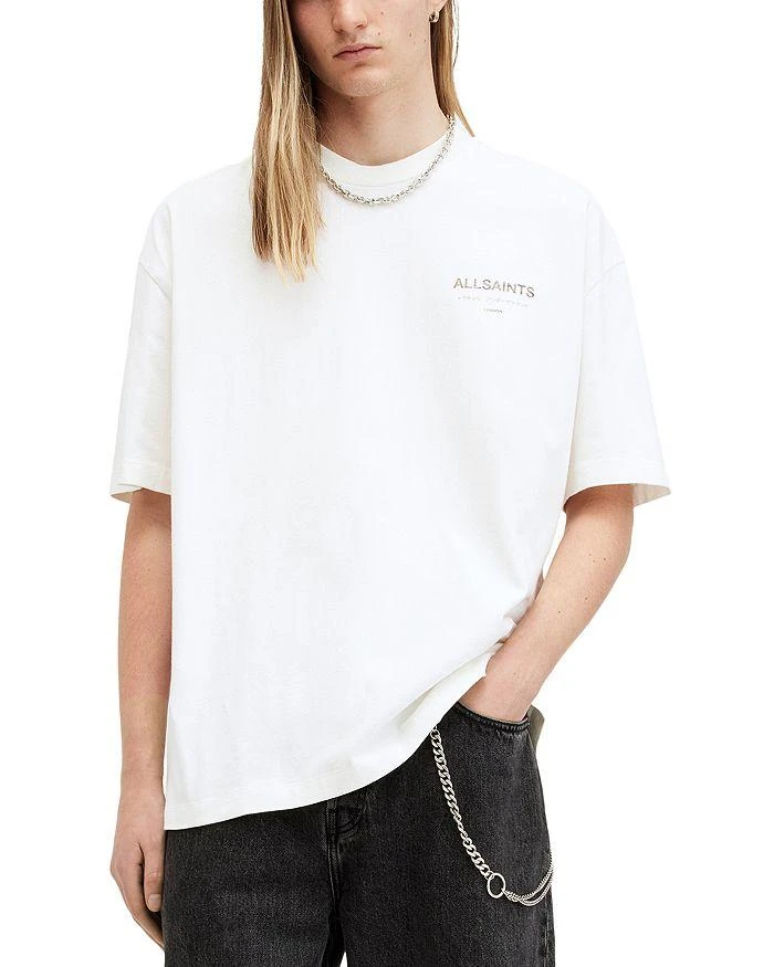 ALL SAINTS Underground Camo Graphic Logo Tee 4