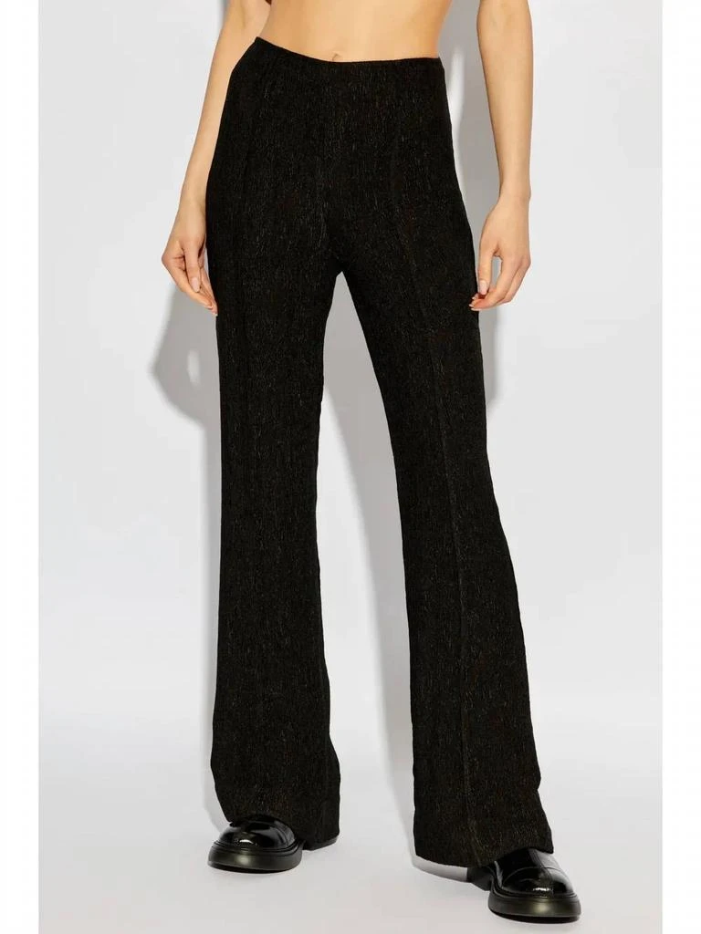 Ganni Ganni - Viscose Stretch Crepe Flared Pants