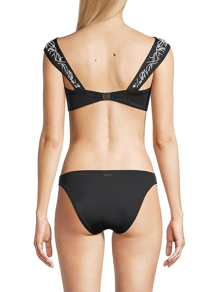 Milly Beaded Off-the-Shoulder Bikini Top 5