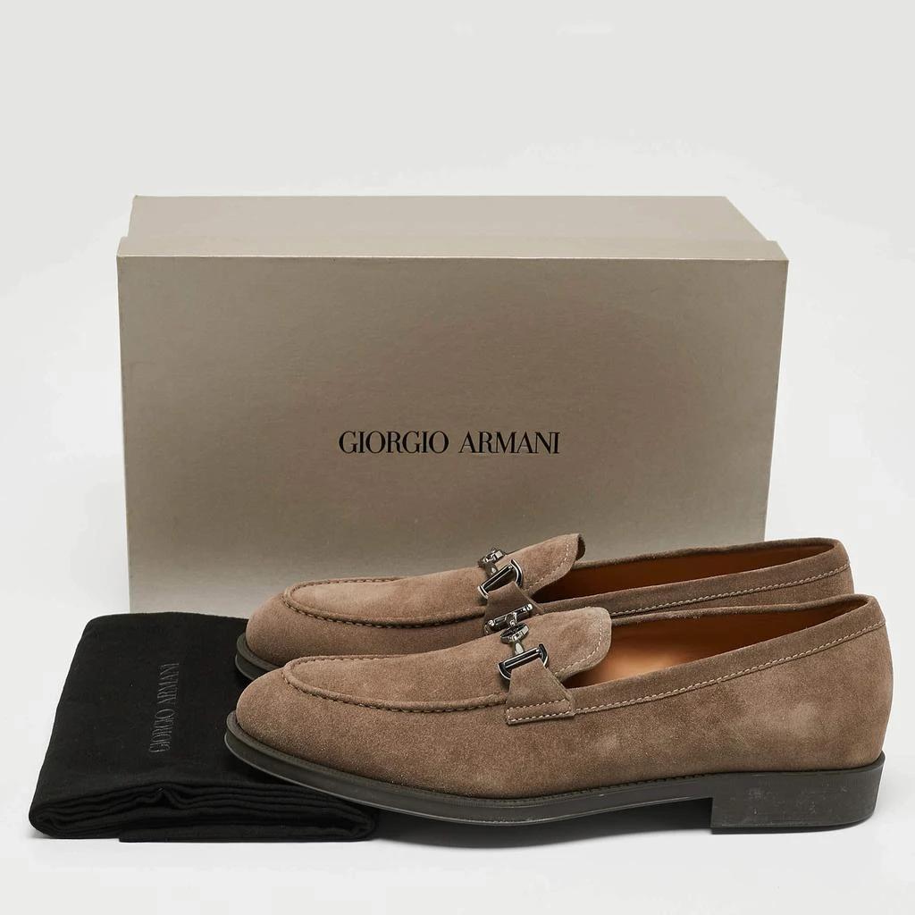 Giorgio Armani Giorgio Armani Brown Suede Slip On Loafers Size 43 9