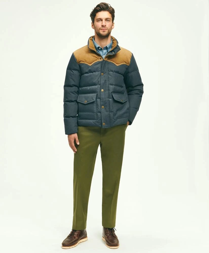 Brooks Brothers Down Denim Puffer Coat 2