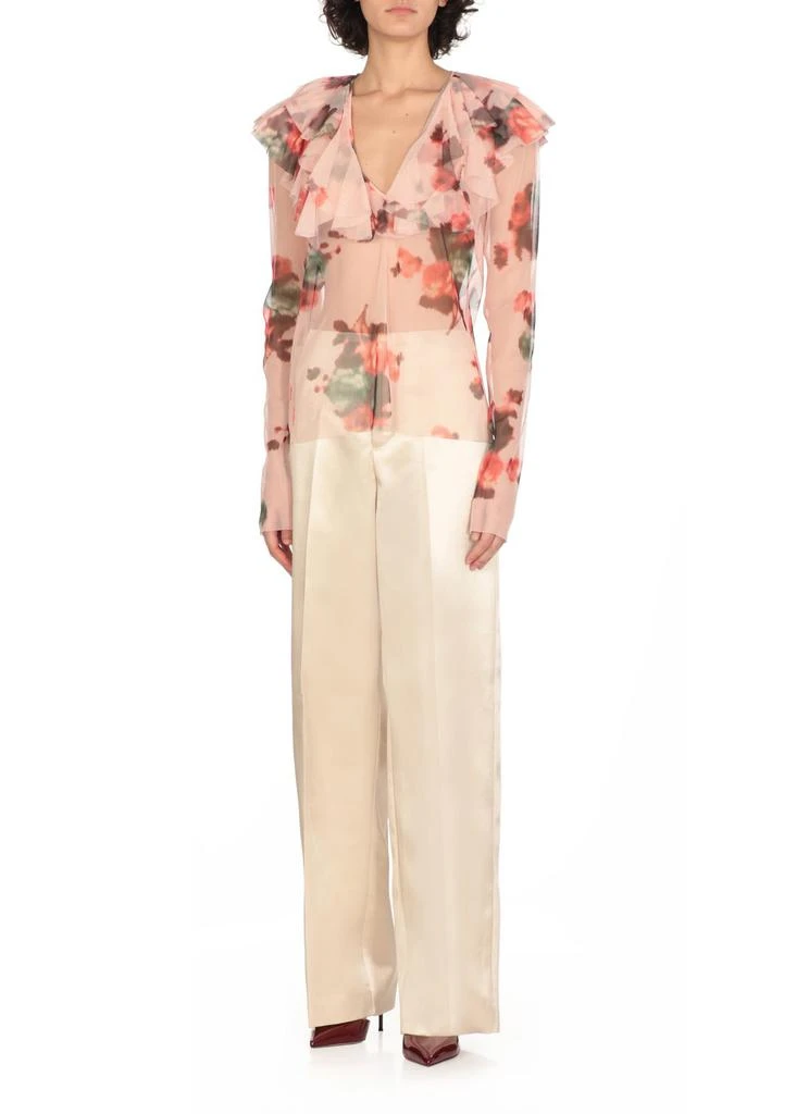 PHILOSOPHY di LORENZO SERAFINI Philosophy Di Lorenzo Serafini Tulle Flower Printed Blouse 2