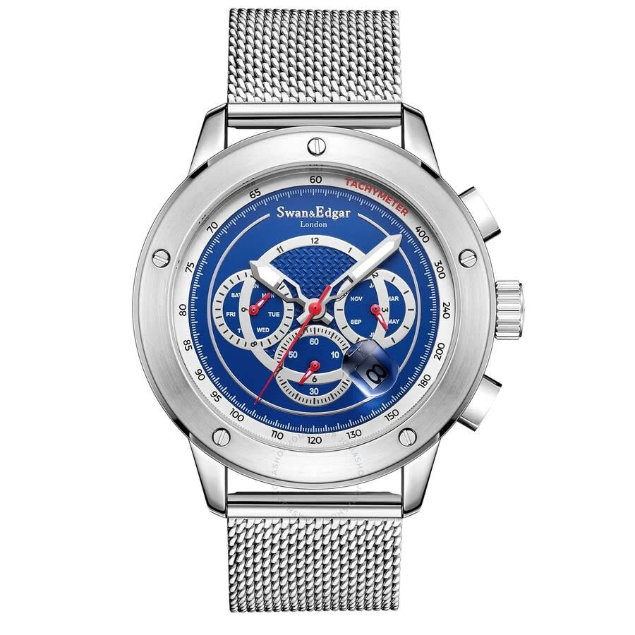 Swan & Edgar Bolt Racer Automatic Blue Dial Men's Watch SE1631 1