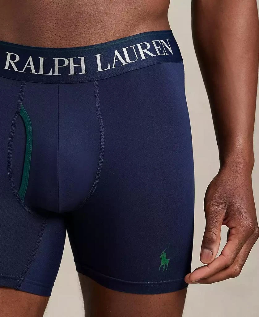 Ralph Lauren Men
s 3-Pack Cooling Microfiber Elastic Waist Boxer Briefs 3
