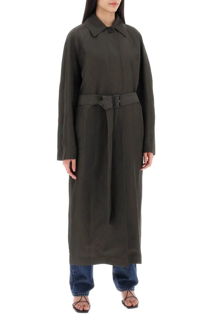 Totême lightweight linen blend coat 2
