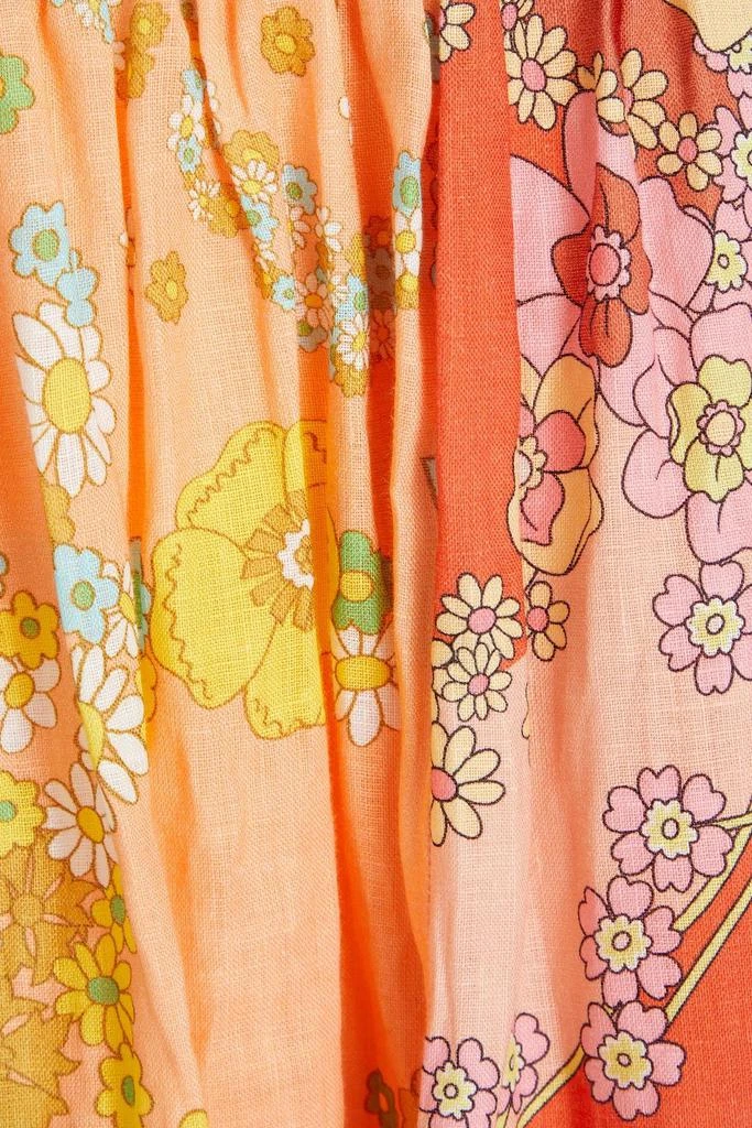 Zimmermann Floral-print linen mini dress 4