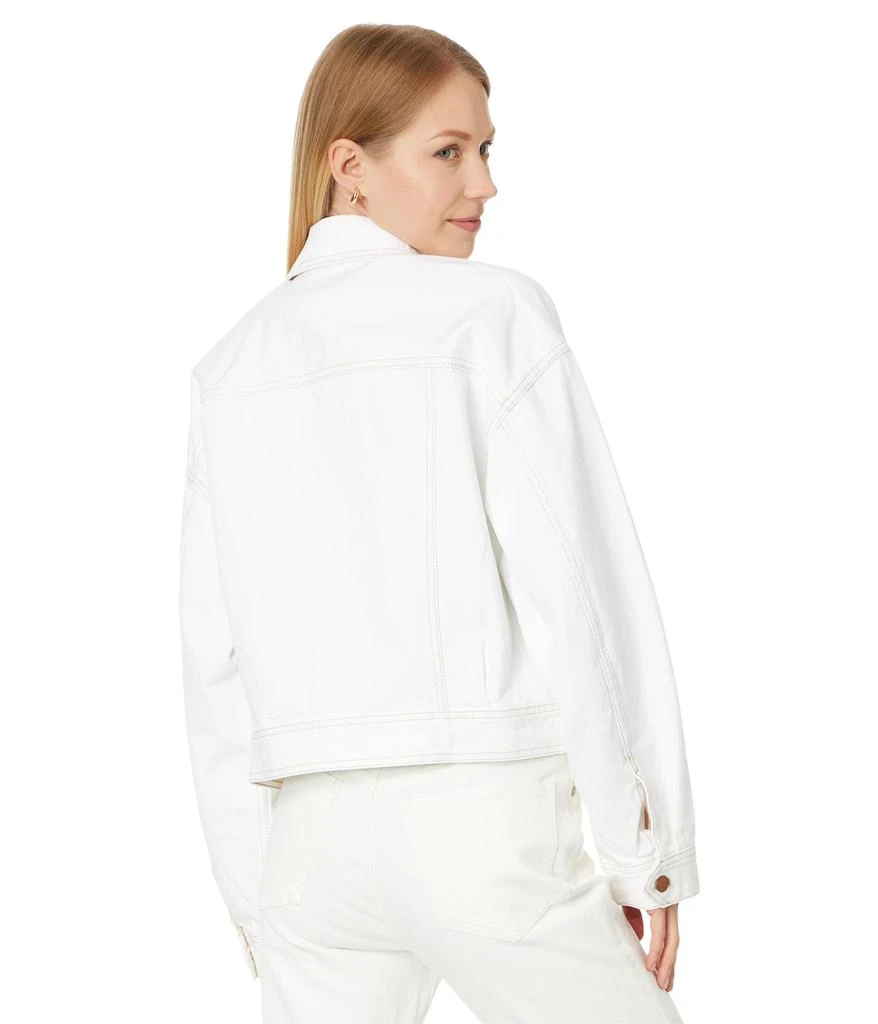 Madewell Cropped Denim Jacket in Tile White 2