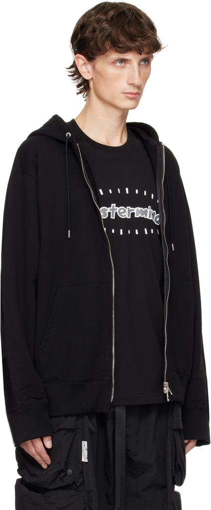 mastermind JAPAN Black Puzzle Full-Zip Hoodie
