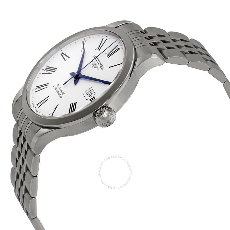 Longines Record Automatic White Dial Men's Watch L28214116