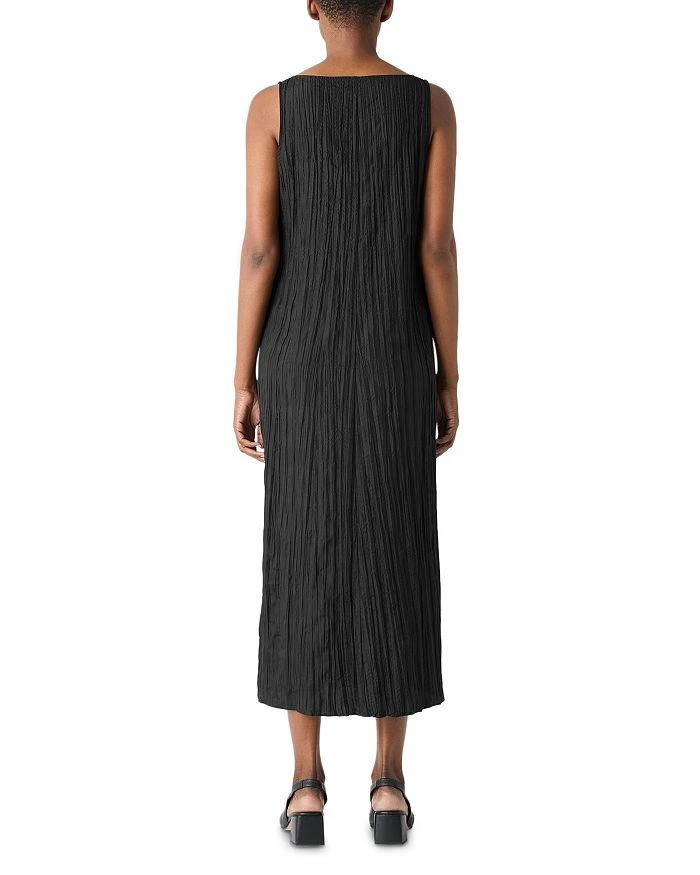Eileen Fisher Crushed Silk Midi Dress 3