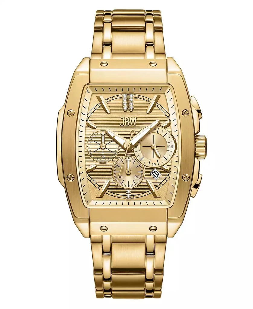 Jbw Men's Echelon Diamond Gold-Plated Stainless-Steel Watch 1