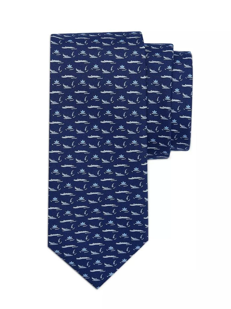 Salvatore Ferragamo Gator Silk Tie 1