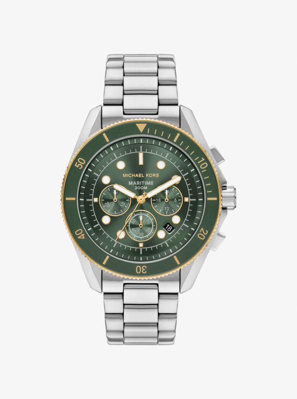 undefined Oversized Maritime Two-Tone Watch
