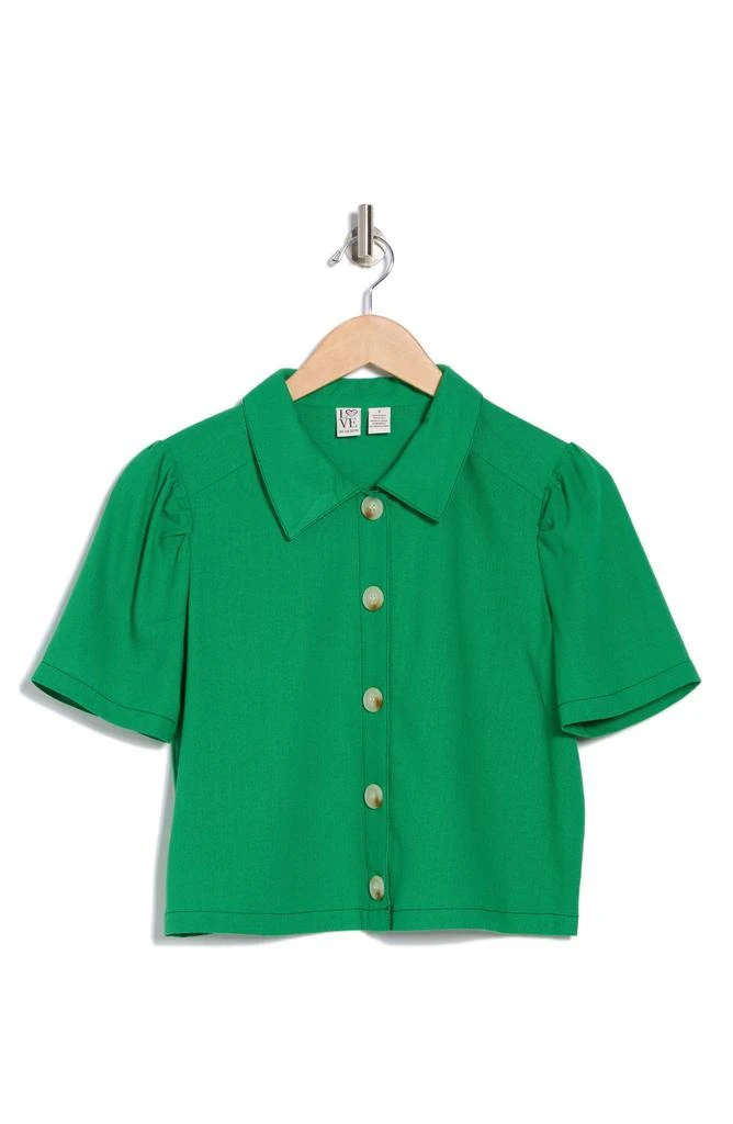 Love by Design Abby Button Front Short Sleeve Top 3
