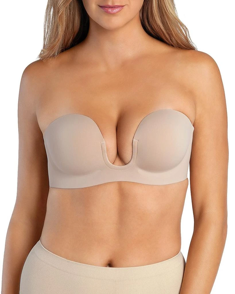 Fashion Focus Voluptuous U-Plunge Backless Strapless Adhesive Bra 1