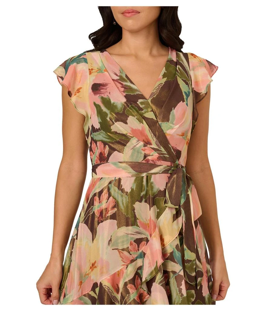 Adrianna Papell Floral Hi-Low Midi Dress 3