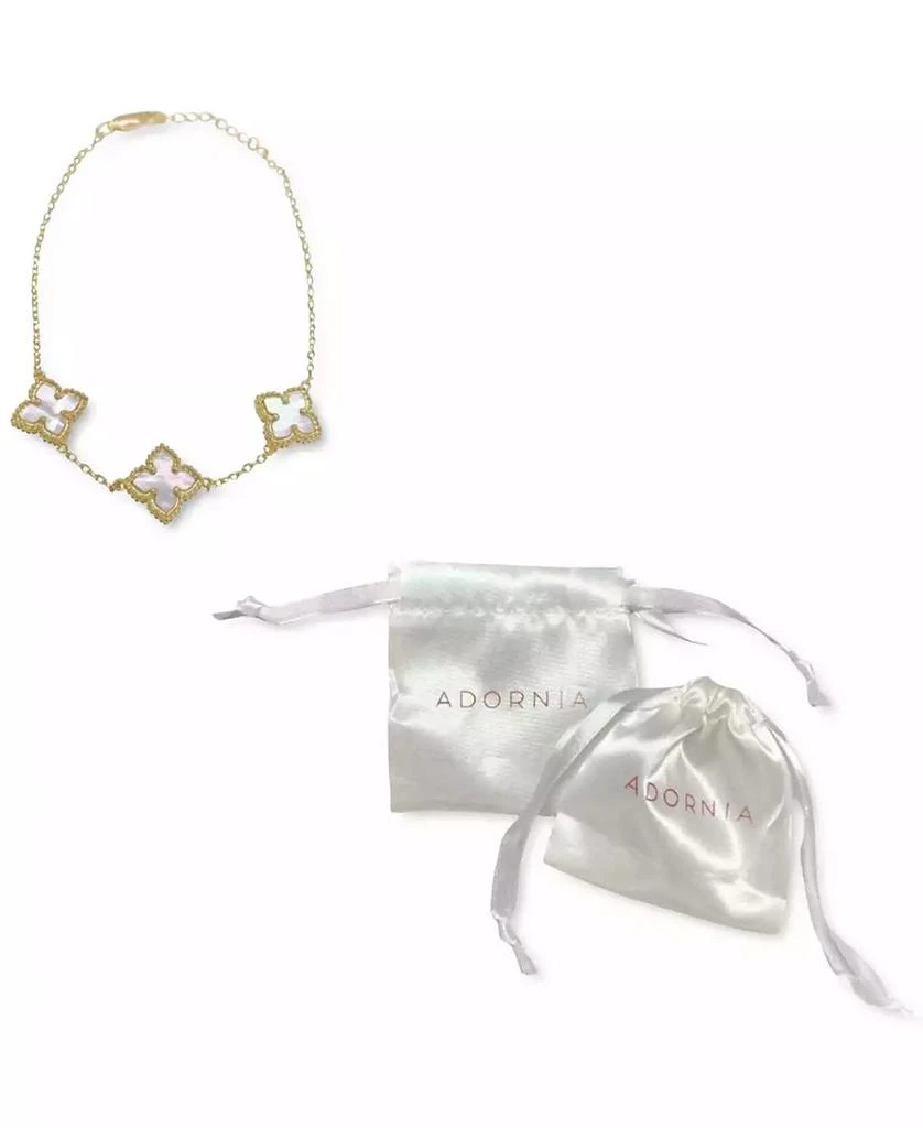 ADORNIA White Mother of Pearl Flower Bracelet 4