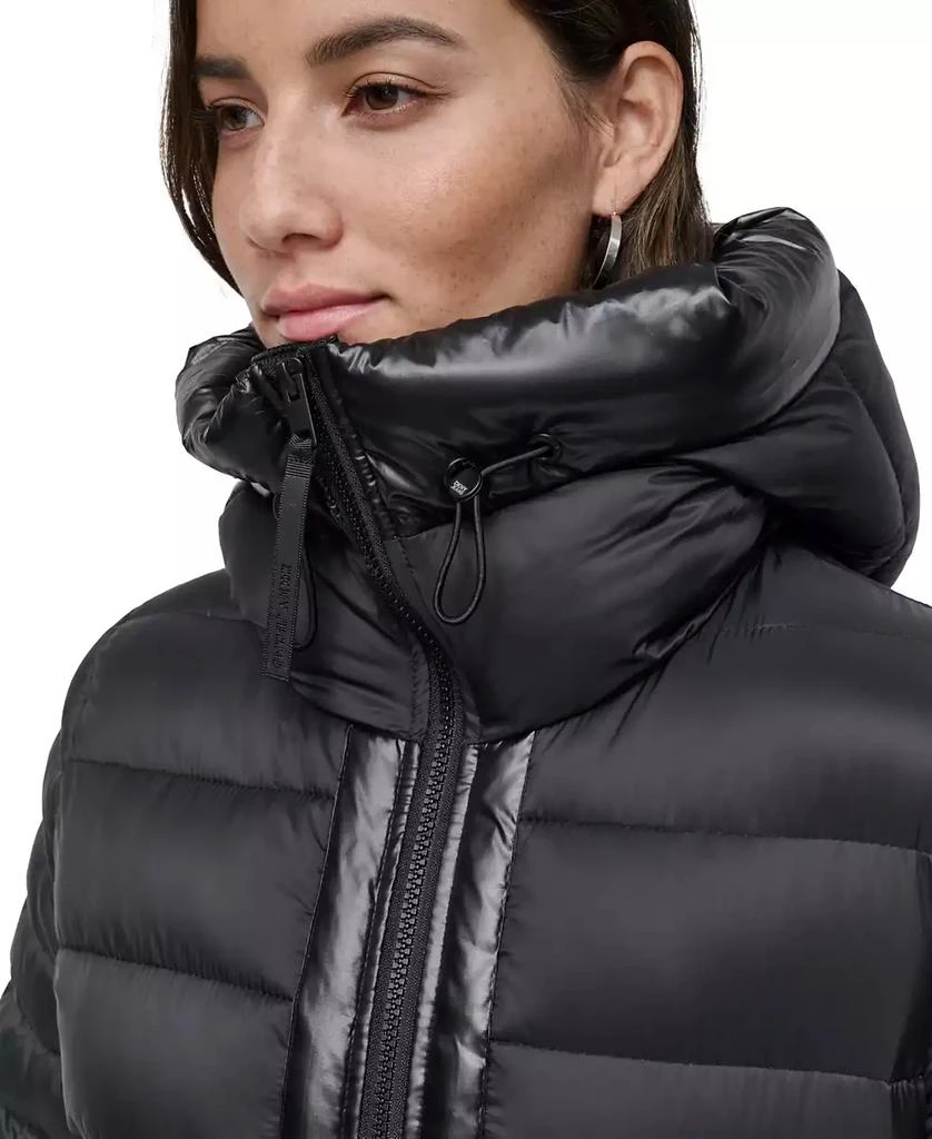 DKNY Women's Down Quilted Hooded Puffer Coat 5
