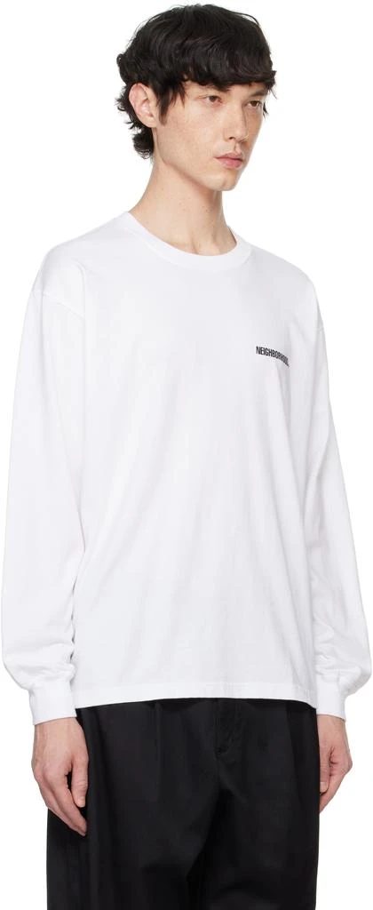 NEIGHBORHOOD White NH LS-1 T-shirt 2