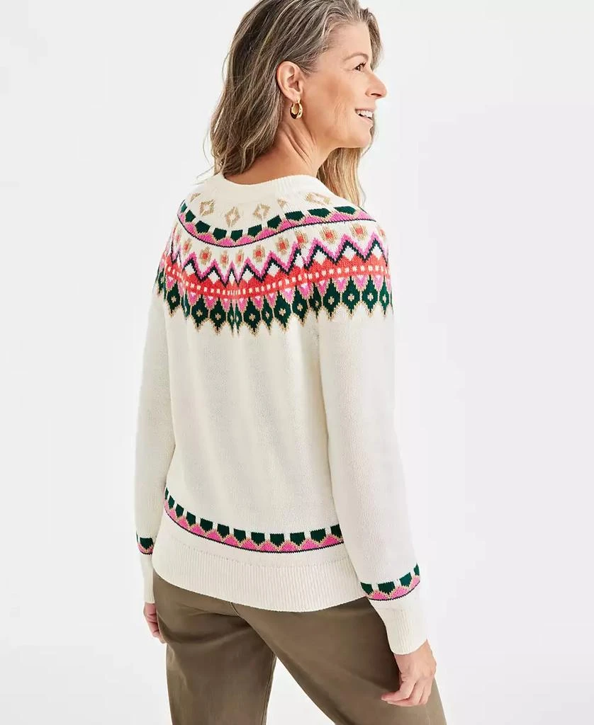 Style & Co Women's Fair Isle Pullover Sweater, Created for Macy's 2
