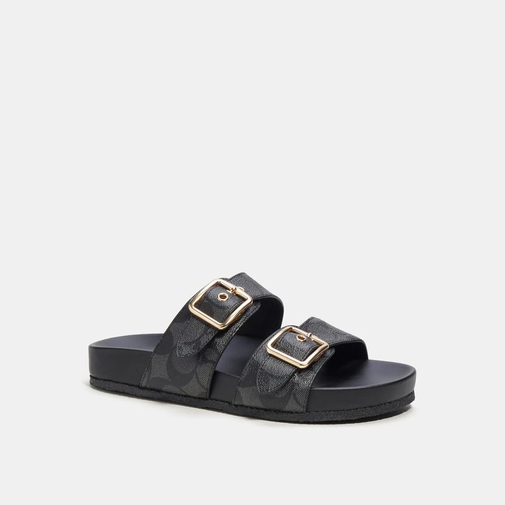 Coach Allanah Sandal In Signature Canvas 6