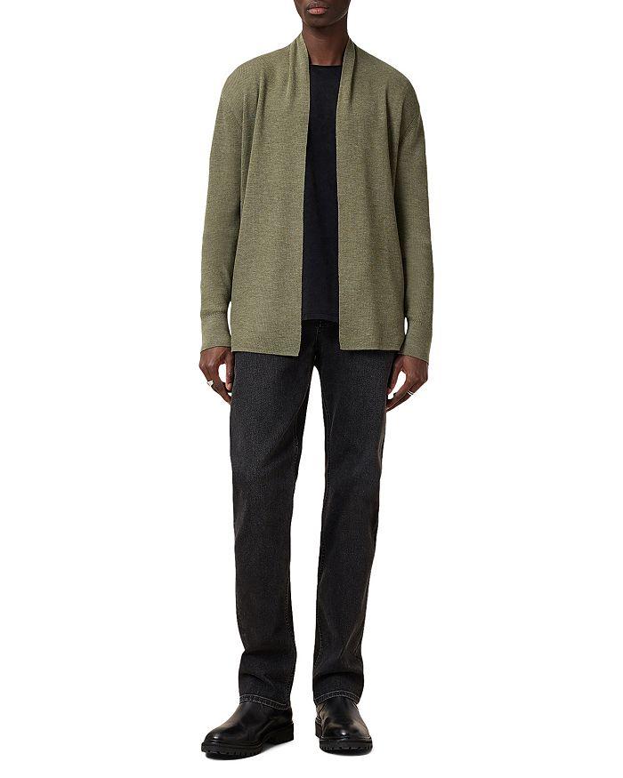 ALL SAINTS Mode Regular Fit Merino Wool Open Cardigan Sweater