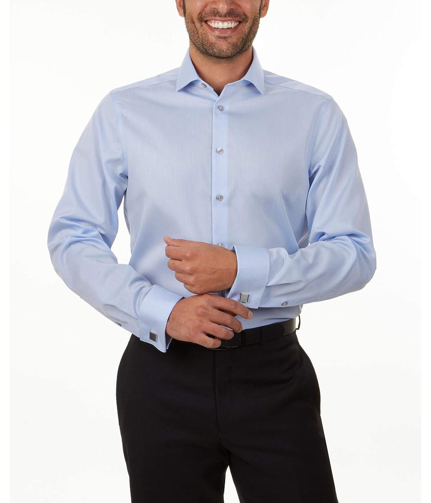 Calvin klein men's dress shirts non iron slim fit solid on sale