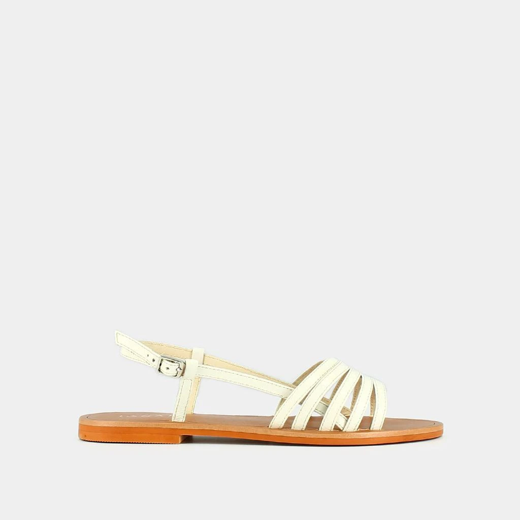 JONAK Jonak - Plagettes Wroom Cuir Vernis - Ecru 1