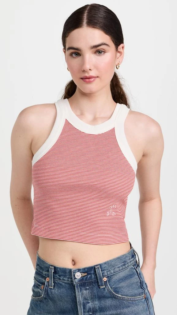 Closed Cropped Racer Tank Top 6