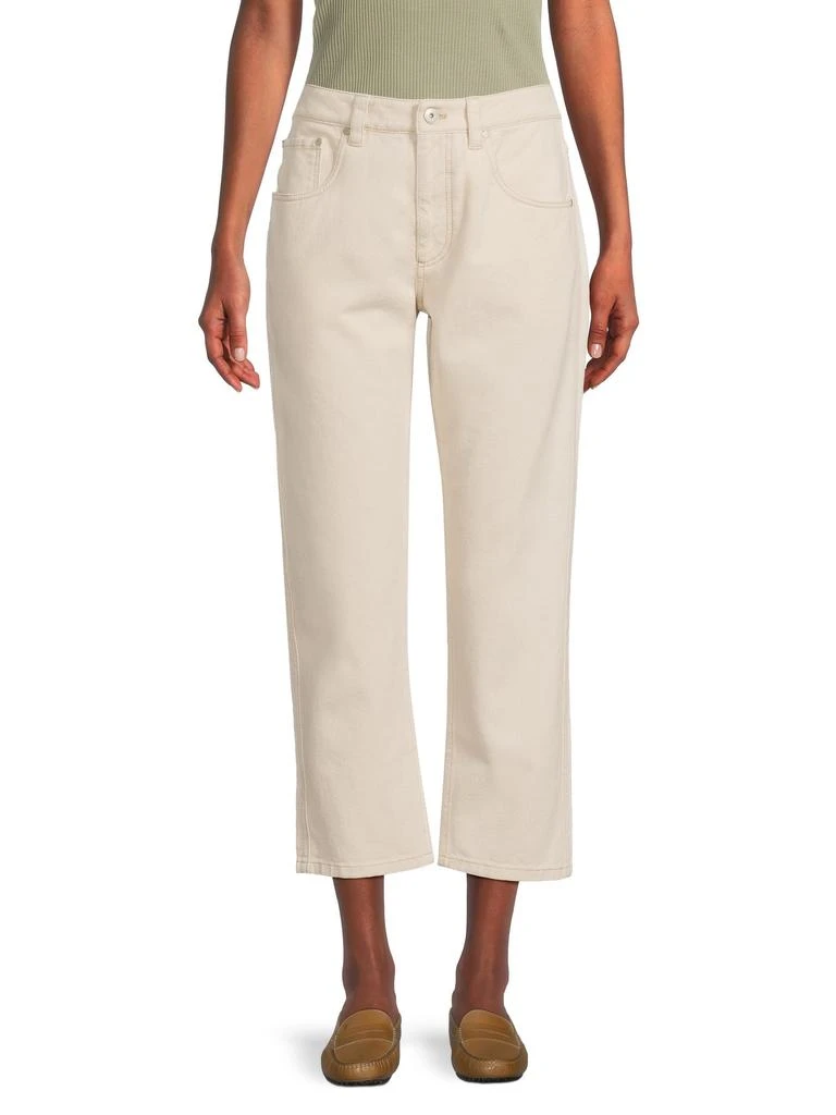 Brunello Cucinelli Straight-Leg Cotton Pants 1