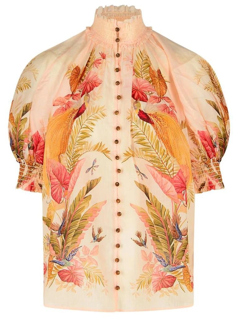 Zimmermann Zimmermann 'Billow' Ramie Puff Sleeves Blouse 1