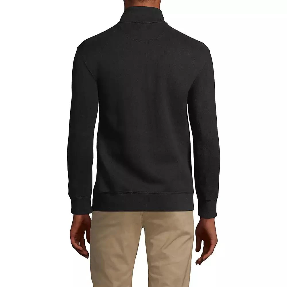 Lands' End Men's Tall Bedford Rib Quarter Zip Sweater 3