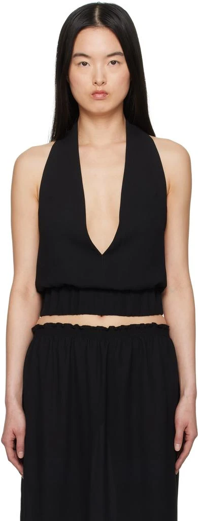 Ashley Williams Black Halter Neck Top 1