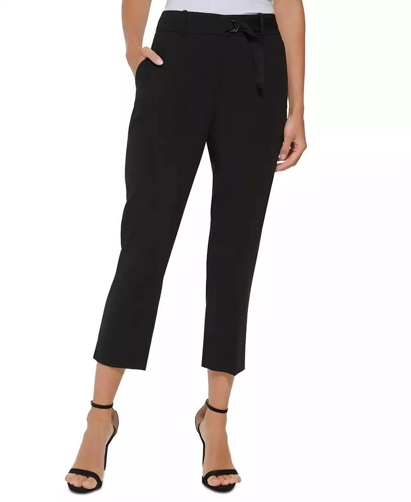 DKNY Women's Tab-Waist D-Ring Ankle Pants 1
