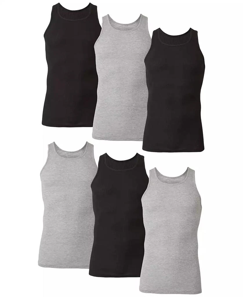 Hanes Men's 6-Pk. Ultimate® ComfortSoft® Dyed Tanks 1