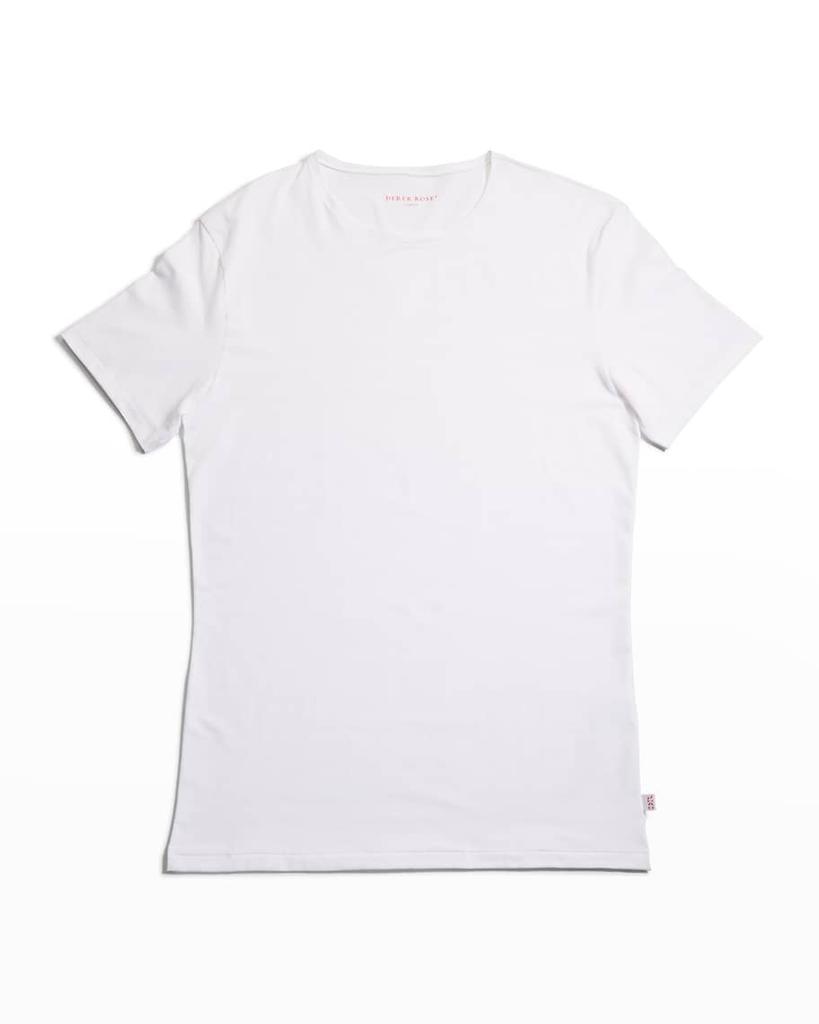 Derek Rose Men's Pima Stretch Crew T-Shirt