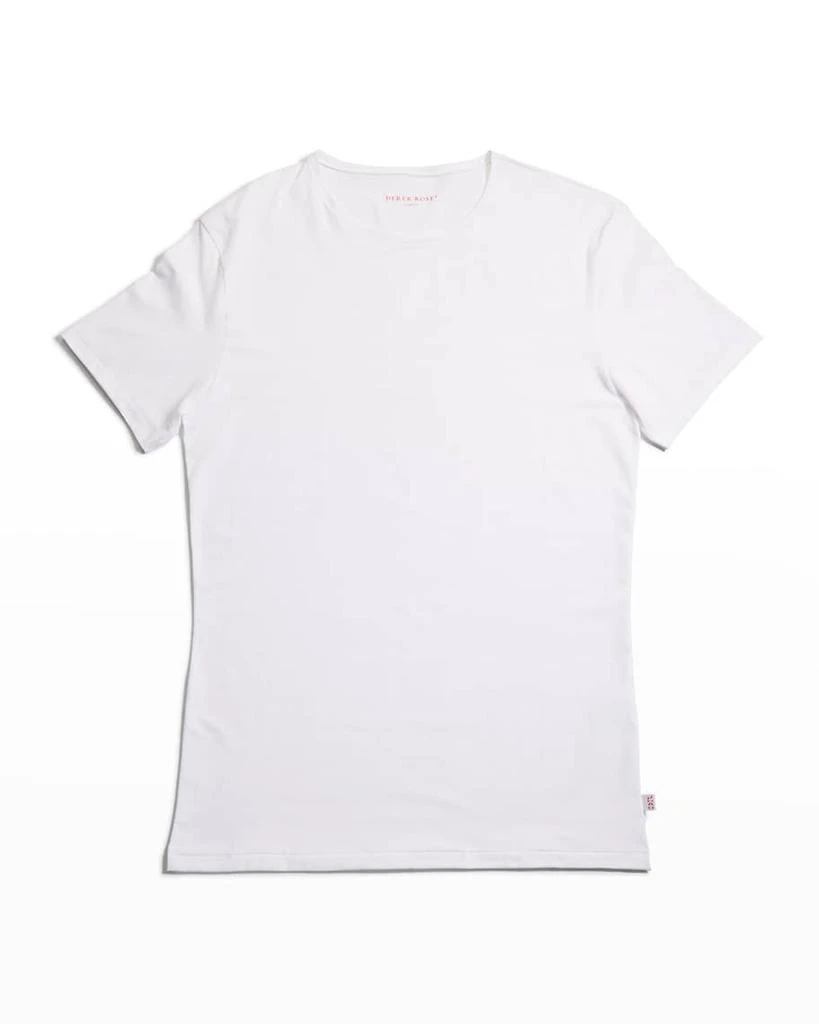 Derek Rose Men's Pima Stretch Crew T-Shirt 2