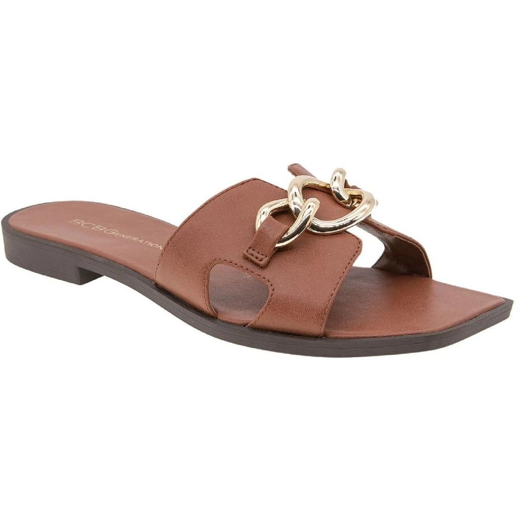 BCBG Lacinda Womens Cutout Slides Slide Sandals 1