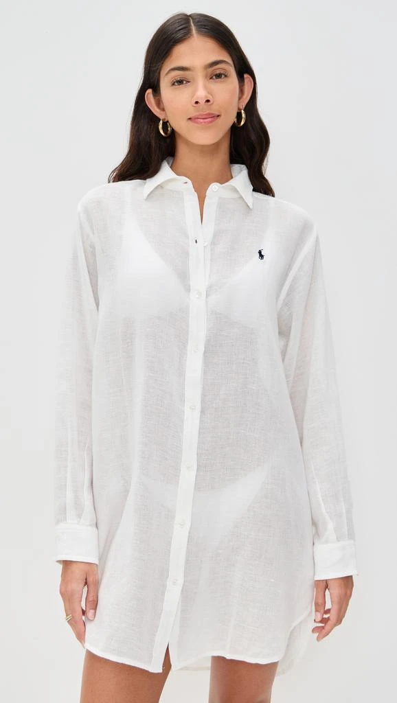 Ralph Lauren Cotton Linen Boyfriend Shirt 6
