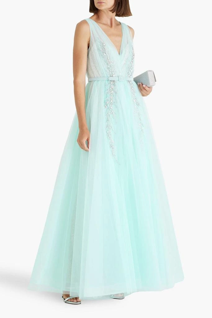 Embellished tulle gown  On Sale Now with Up to 50% Off | Discover  Exclusive Deals & Savings at BeyondStyle  Authentic Badgley Mischka dresses |gowns|clothing|bridesmaid dresses|women with Limited-Time Discounts, Free  Shipping, and